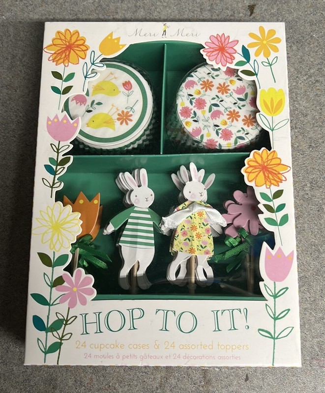 Meri Meri Easter cupcake liners and toppers NIB