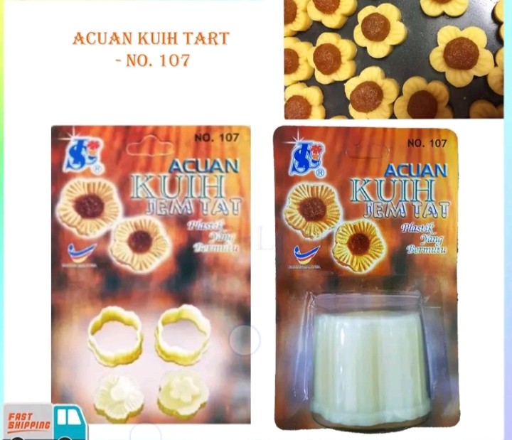 5 SET malaysia Pineapple Tart Jam Cookies Cutter Marmalade Linzer Christmas Mold gallery