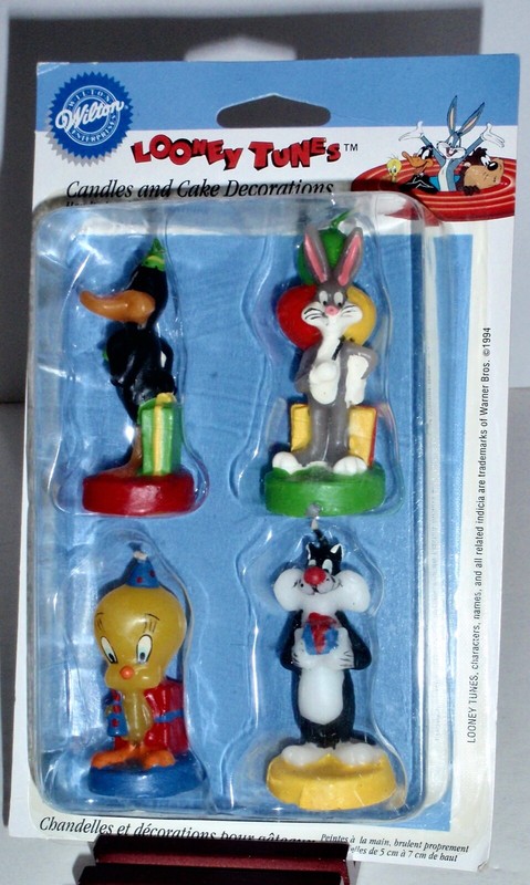 Looney Tunes Candles Cake Decorations Daffy Bugs Tweety Sylvester Wilton 1994
