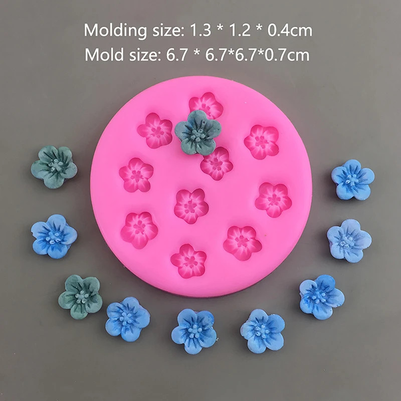 3D Silicone Chrysanthemum Sunflower Flowers Chocolate Party Cake Decoration DIY