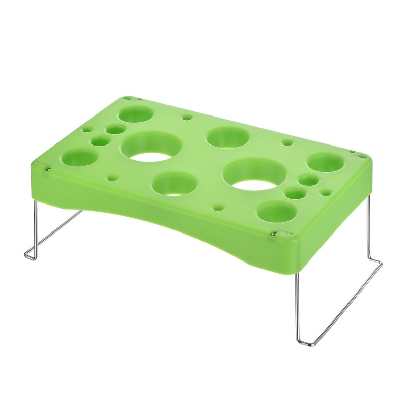 1 Pcs Decorating Piping Bag Holder,11.4 x 7.1 Inch 12-Cavity, Green