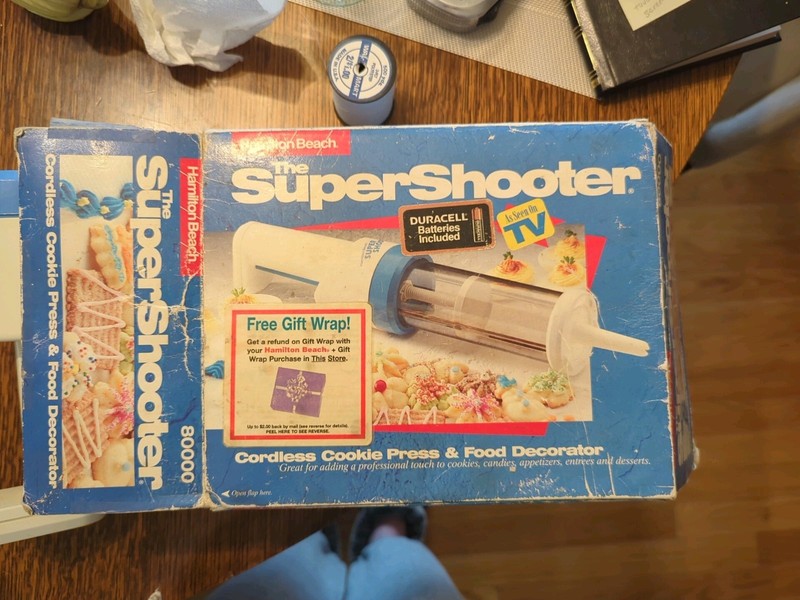 Vintage Hamilton Beach Super Shooter cookie press missing clear sleeve for parts
