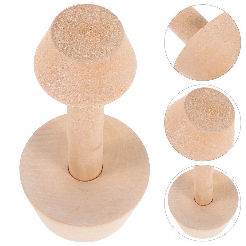 Tart Molds Wooden Tart Tamper Dual Sided Pie Mold Handheld Pastry Pusher