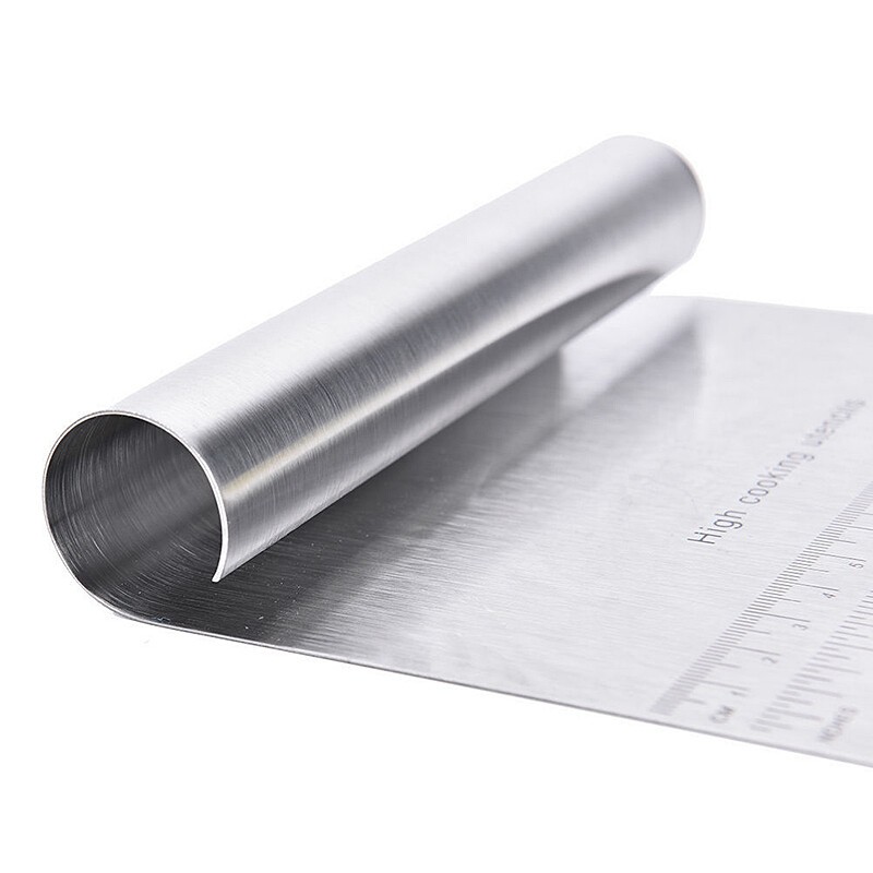 Cake Stainless Steel Pizza Dough Scraper Pastry Baking Tool Dough Kitchen gallery