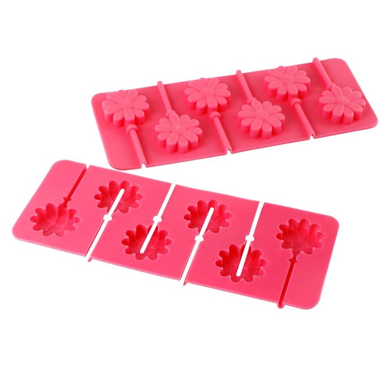 Silicone Lollipop Mold With Sticks 2 Pack Hard Candy Lollipop Sucker Mold Chocol gallery