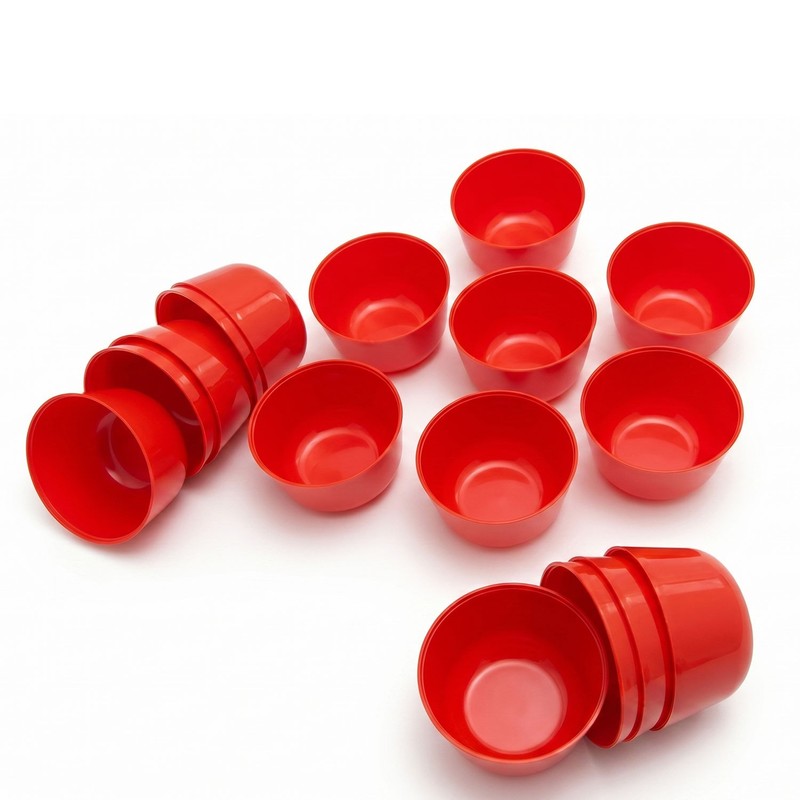 Talam Mold Puto Pichi Kueh Kutsinta Lompang Red Color Dessert 16 Pcs gallery