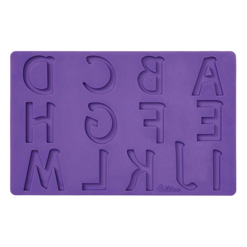 Wilton Silicone Letters and Numbers Fondant and Gum Paste Molds, 4-Piece - Ca... gallery