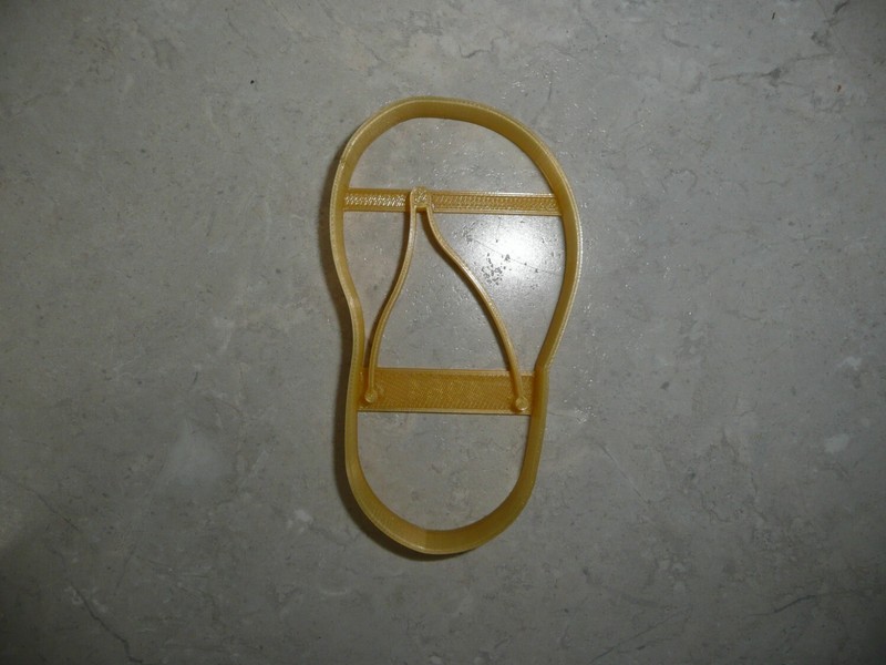 FLIPFLOP FLIP FLOP SANDAL SUMMER SHOE LEFT FOOT DETAILED COOKIE CUTTER PR4964 gallery