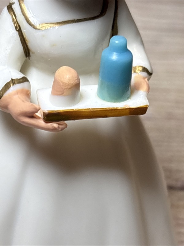 Vintage Pfiel & Holing Cake Topper 4" NURSE WW2 Style Nurse White Uniform NOS gallery