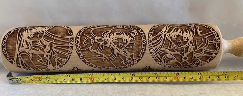 Embossed / Laser Cut Rolling Pin Sailor Moon Anime Kawaii