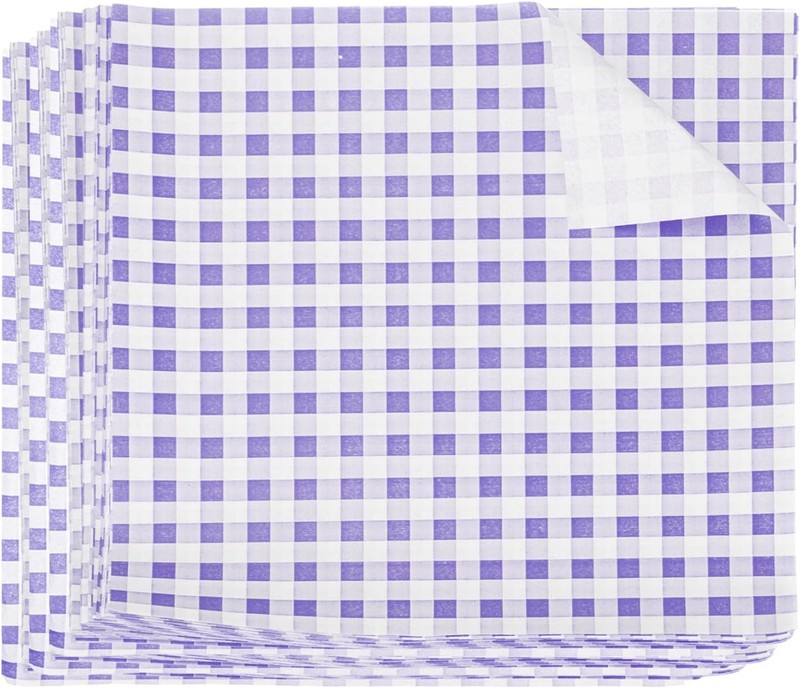 500pcs Square Cheered Wax Paper Sheets 8.7″ x 8.7″
