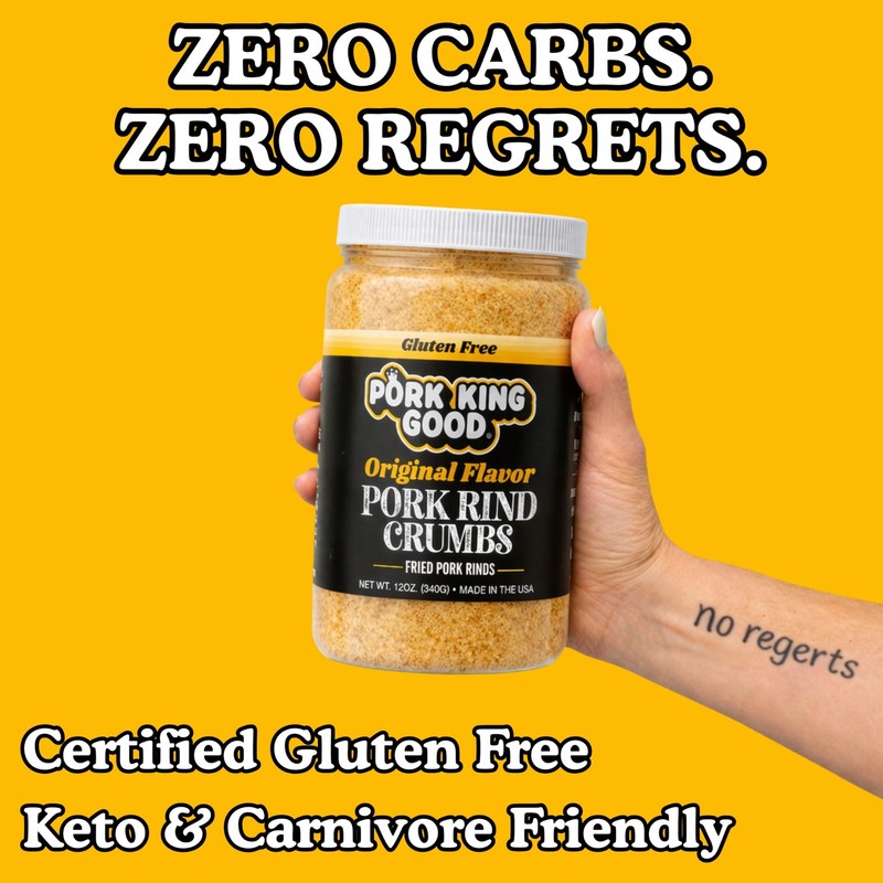 Pork King Good Low Carb Keto Diet Rind Breadcrumbs! 12 Ounce (Pack of 1) gallery