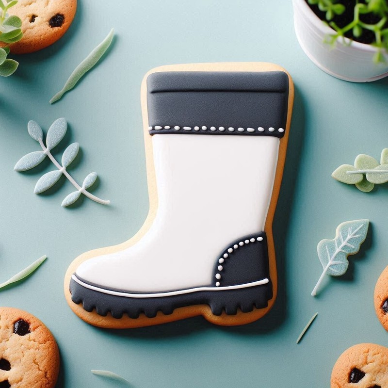 Rainboot Rubber Boot Wellie Garden Boot 3.5” Cookie Cutter Metal