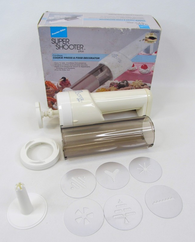 Proctor-Silex Super Shooter Cordless Cookie Press & Decorator | 6 Disc & 1 Tip gallery