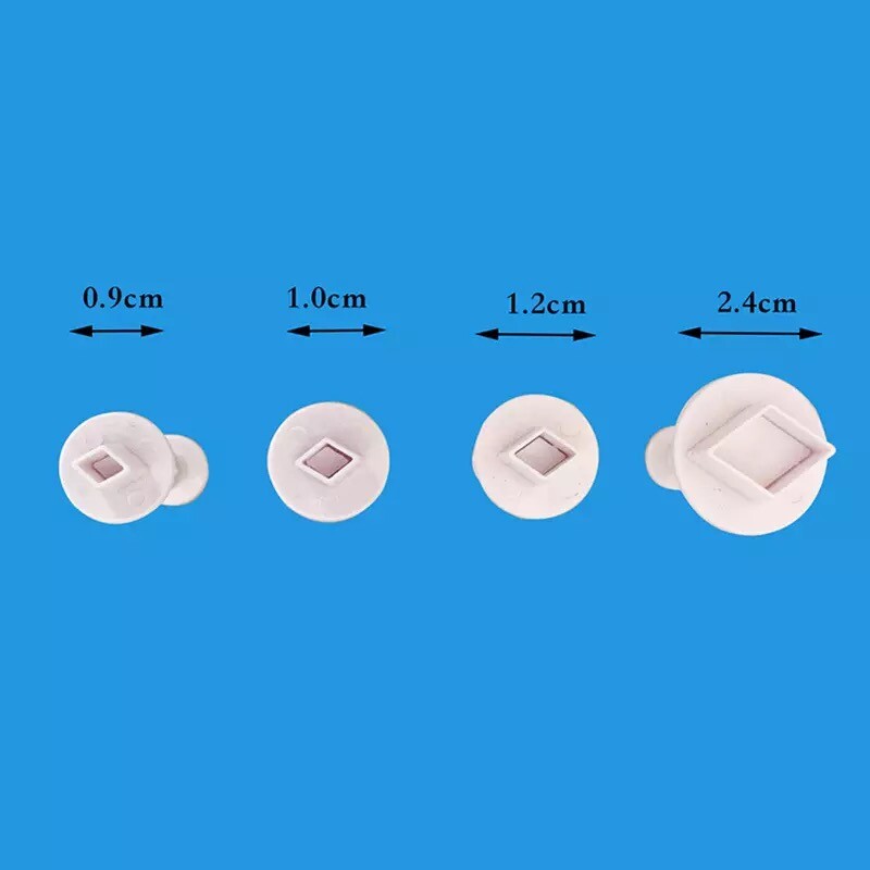 4pcs/set Diamond Shape Cookie Fondant Decorating Sugarcraft Plunger Cutters gallery
