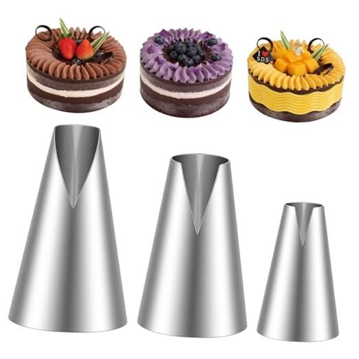 3 Pieces V-shaped Piping Tips Set, Russian Piping Tip Set, Cake Decorating gallery