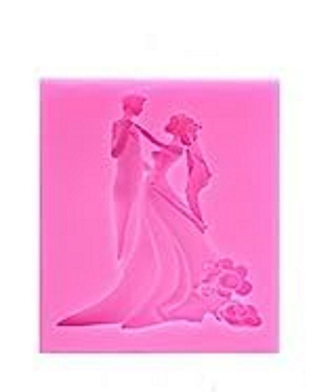 @ Silicone Couple Bride and Groom Mould For Cake w456 gallery