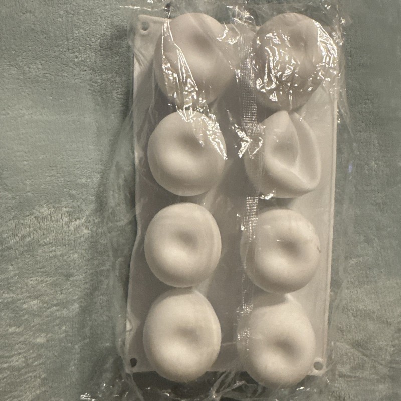8 Cavity Apple Silicone Mold - 11.22 x 6.69 x 2.3 Inches Apple Mold for Baking gallery