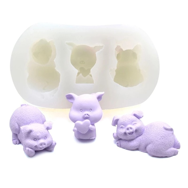 Handmade Pig Soap Molds Cake Tools Chocolate Molds Making Mold Decor gallery