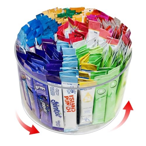 Drink Packet Organizer for Powdered Drink Mix,Powder Round – 6 inches