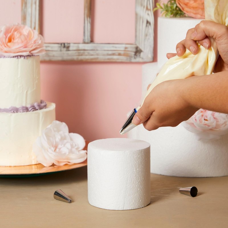 Foam Cake Dummy Set - Reusable Cake Dummy for Repeated Use - Stable 4 Tier Di... gallery