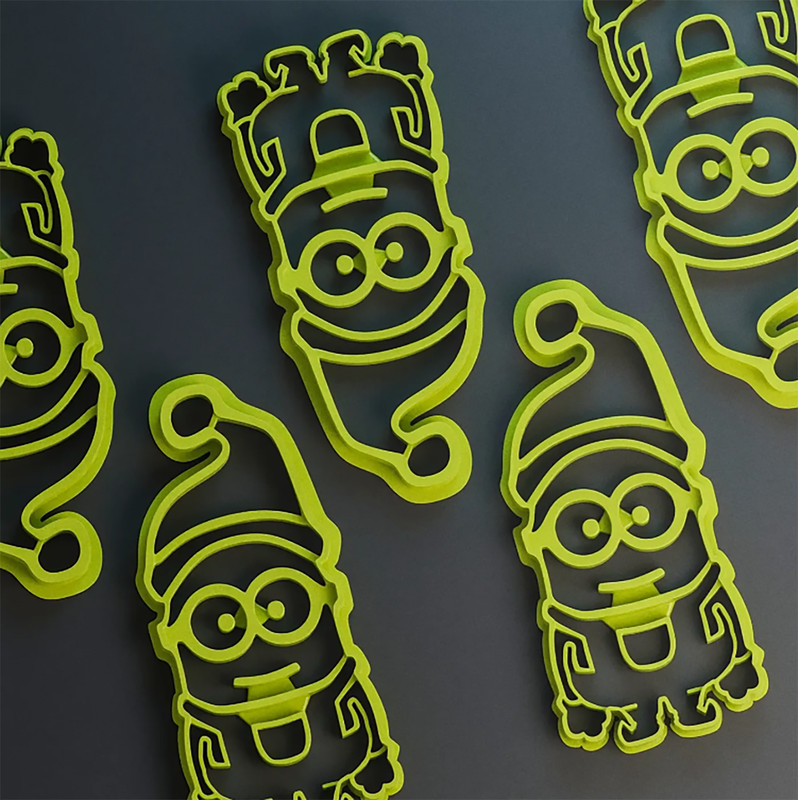 Minion Elf 3.5 inch Cookie Cutter 1 Piece Available in Multiple Colors