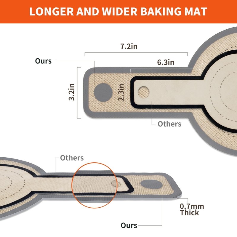 PLAPITATE Silicone Bread Sling for Dutch Oven Liner, Non-Stick, 2 PCS gallery