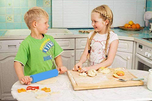 Koogel Mini Rolling Pin, 2 Pack Wooden Handle Rolling Pin Non-Stick Silicone gallery
