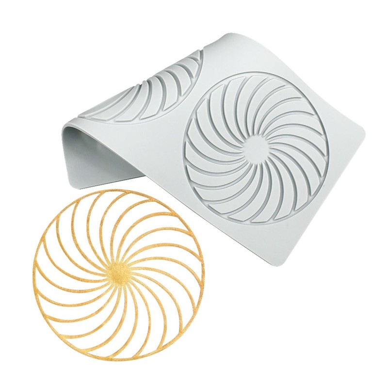 Love Spiral Round Silicone Lace Mold Cake Mat for Valentine's Day Decorating gallery