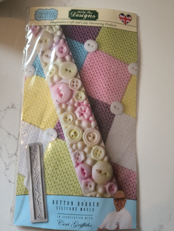Katy Sue Designs KSD Silicone Mould Button Border Cake Chocolate Decorations