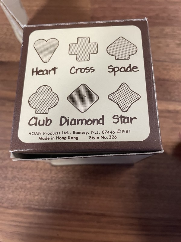 Vintage 3D Metal Cookie Cutter With 6 Shapes Card Suits Spade Club Diamond Heart gallery