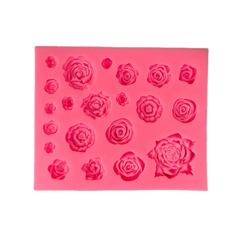 Exquisite Flower Mold Craft Cake Chocolate Clay Camellia Decorating Family Safe