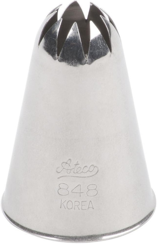 Stainless Steel Cake Decorating Closed Star Pastry Tube by , #848