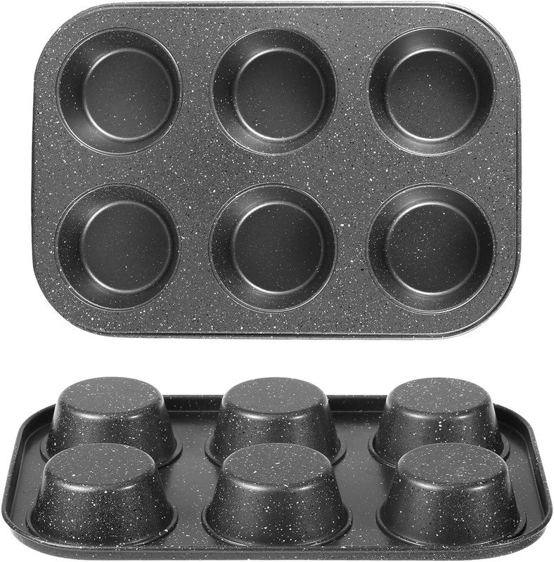 Muffin Cupcake Pan, Muffin Tins Nonstick 6, Muffin Cookie Cheese Cake Pan for