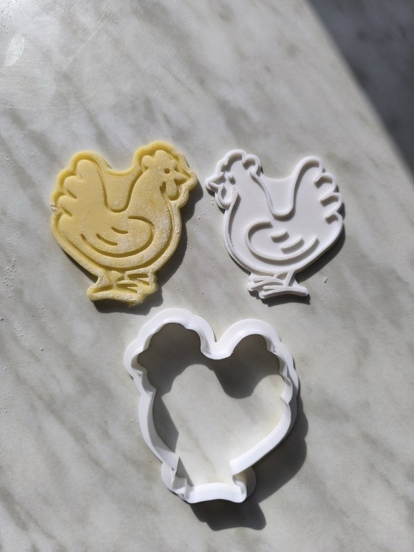 7pc Mini Farm Animal Cookie Cutters w/ Stamp - Pig Cow Horse Dog Cat gallery