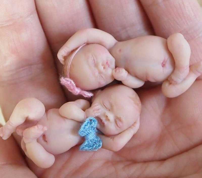 Sugarcraft Mold Polymer Clay Mold Cake Decorating Tools 3D mini TWINS baby mold