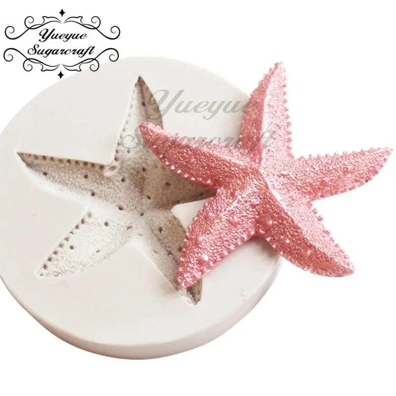 Marine Silicone Mould Seashells Sugarcraft Mermaid Starfish Cake Deco Mold gallery