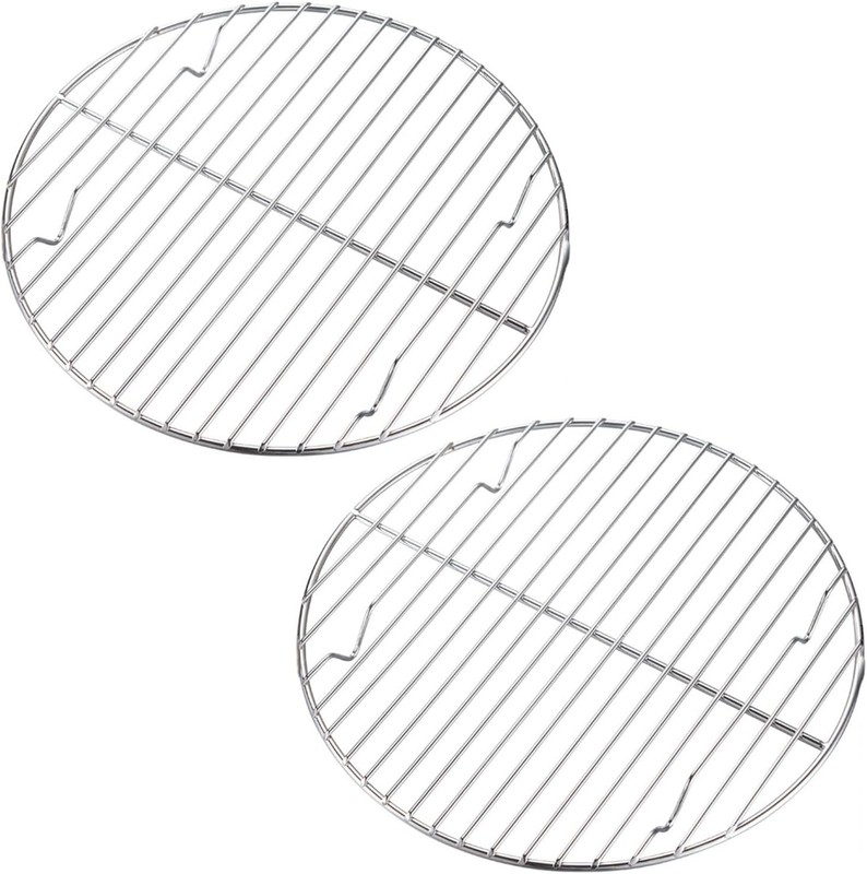 CAMPINGMOON 2pcs Round round cooling rack 304 Stainless Steel Cooking Grid