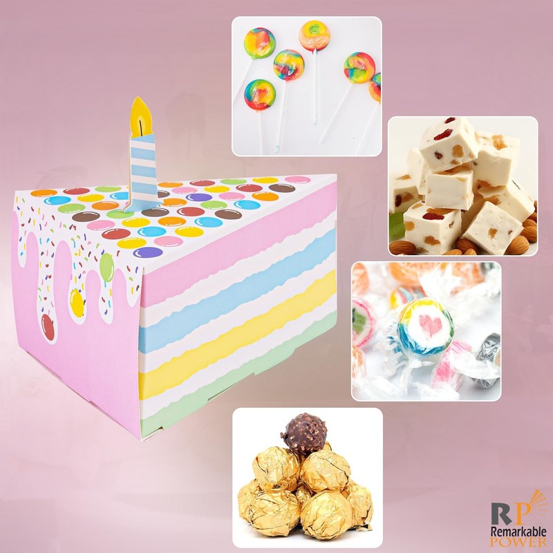 , 30 Pack Triangle Decoration Cake Shaped Candy Boxes Gift Container for Wedd... gallery