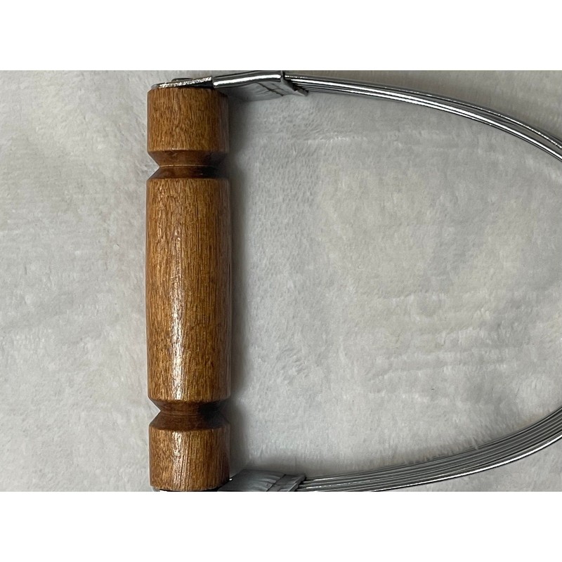 Vintage Bonny Pastry Blender Wood Handle 6 Wire Dough Cutter Made in USA Brown gallery