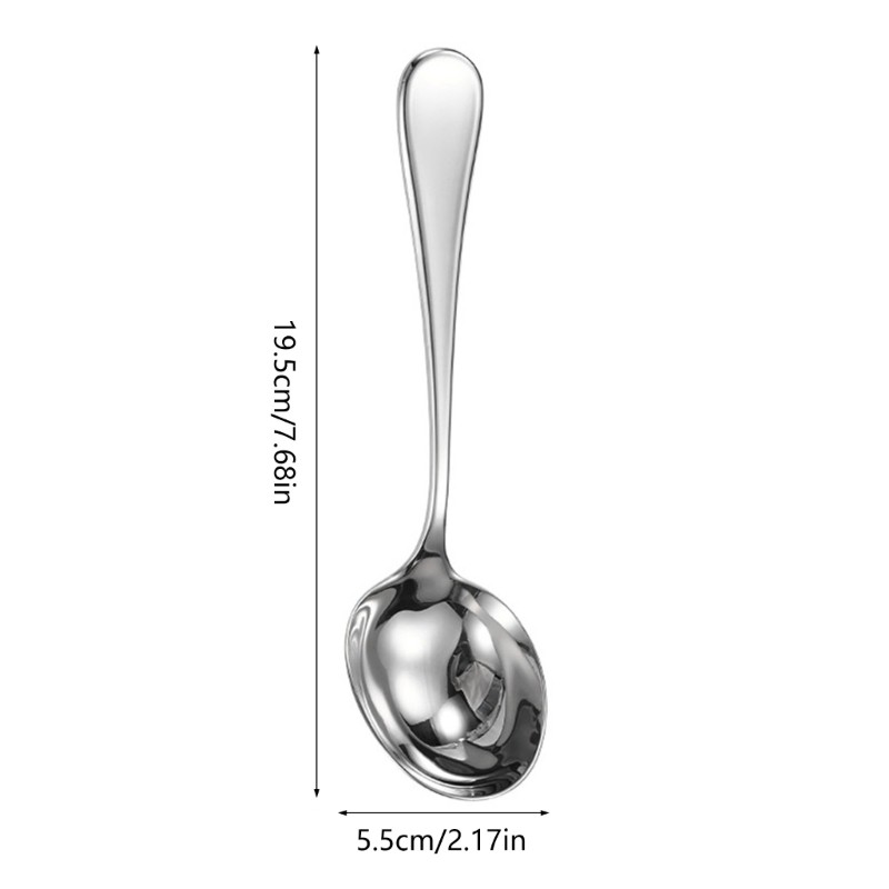 Kitchen Spoon Stirring Spoon Metal Serving Spoon Suitable for Kitchen Dining gallery
