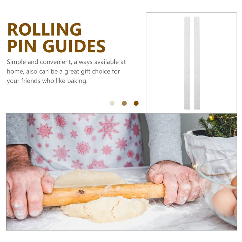2Pcs Cookie Balance Rulers for Even Dough Thickness, Easy-to-Use Measuring Gu... gallery