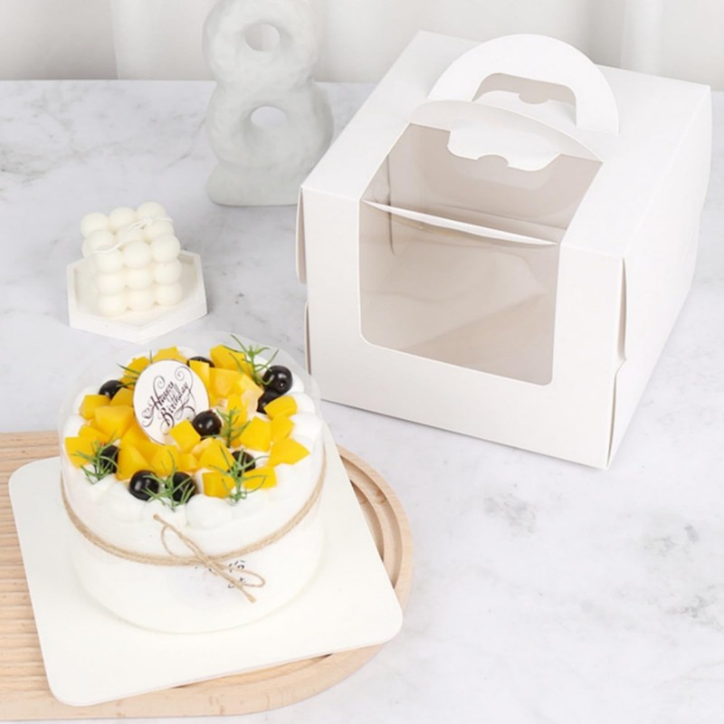 40 Pack Cake Boxes with Boards (20 Boxes + 20 Boards), 8 x 8 x 5.5 Inch Baker... gallery