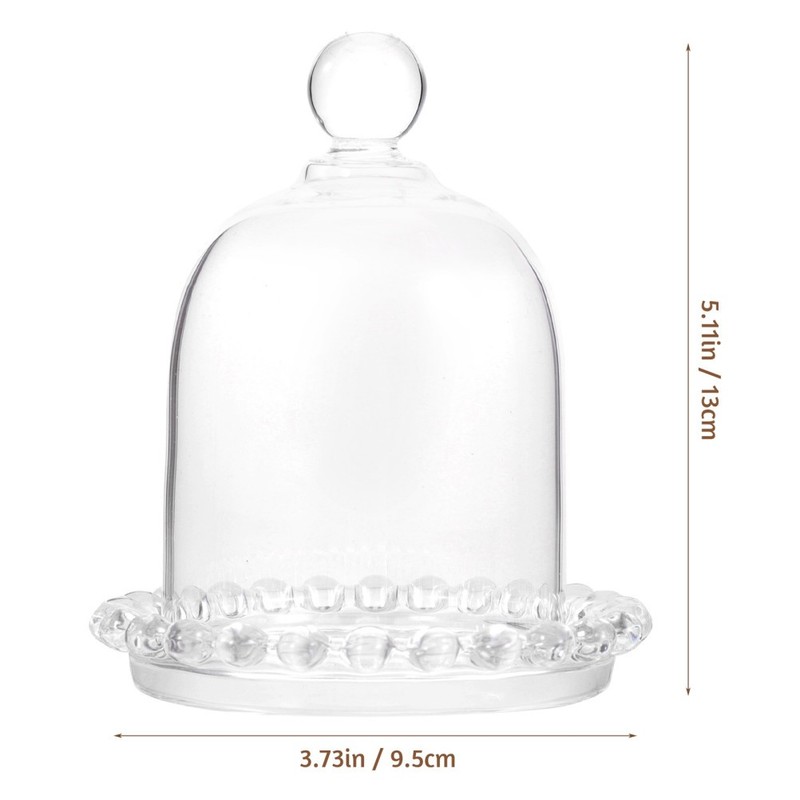 Glass Dome Cake Display Mini￼ Appetizer Serving Stand Plates with Covers Lid gallery