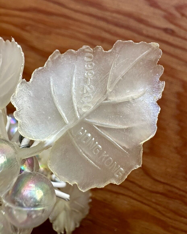 3 Vtg Plastic Grape Clusters Cake Wedding Hong Kong 3" gallery