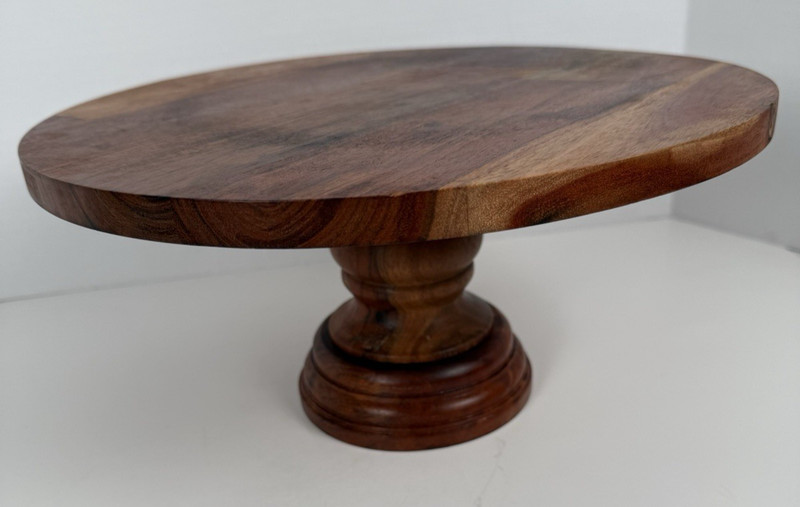 Hearth & Hand Joanna Gaines Wood Cake Stand Pedestal 13” Magnolia Decor