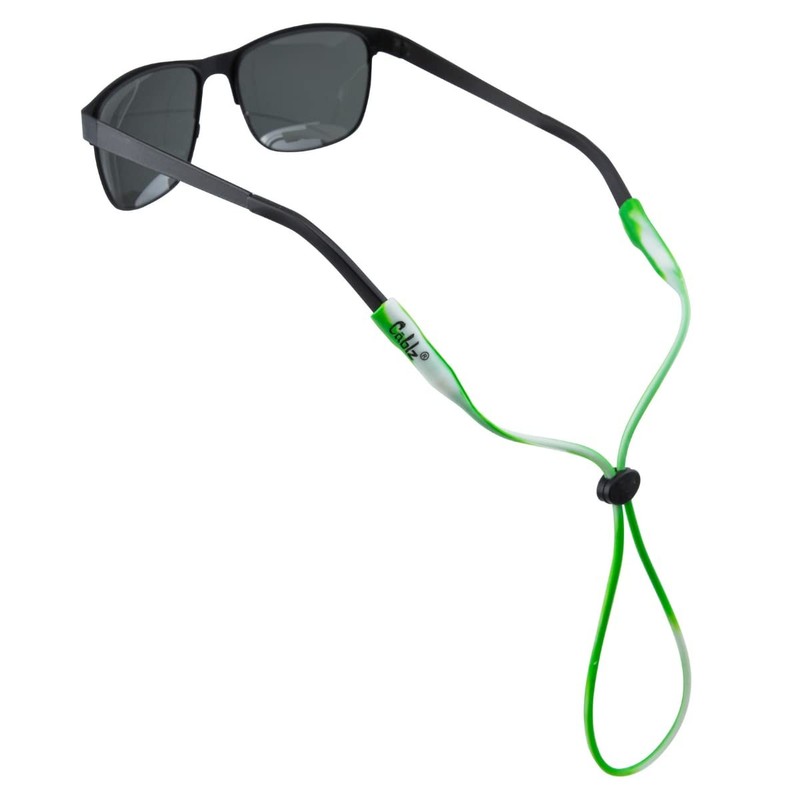 Cablz Silicone Lime Green & White 16 in