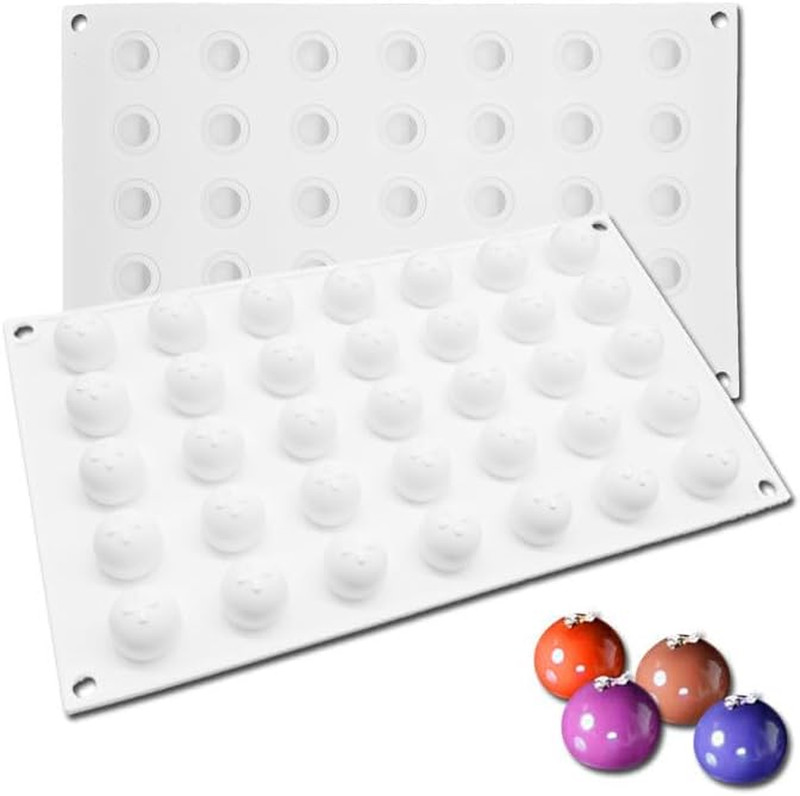 Silicone Ball Chocolate Bombs Mold Small 3D Sphere Candy Truffle Baking Tray …