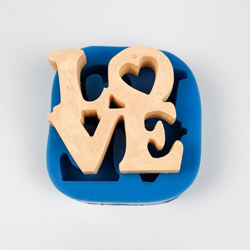 Love Heart Sign Letter Shape Silicone Mold for DIY Fondant Cake Chocolate Molds gallery