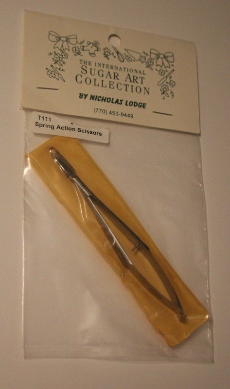 Spring Action Scissors T111 Cake Decorating Fondant Gum Paste Sugarcraft NIP New